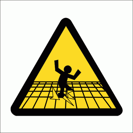 Fragile Surface hazard sign SABS - WW10