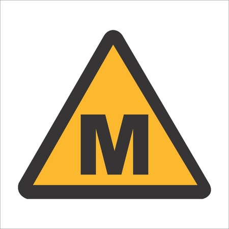 Methane hazard sign SABS - WW9